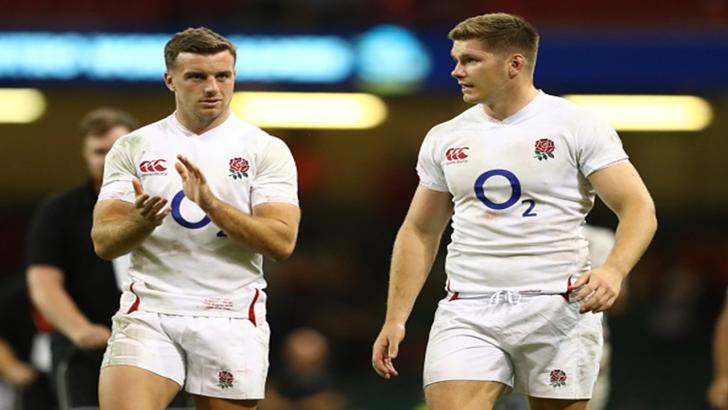 England's George Ford and Owen Farrell